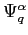 $ \Psi_q^{\alpha}$